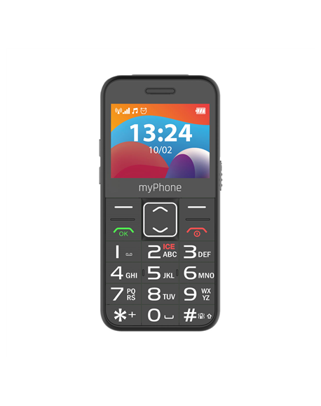 myPhone HALO | 3 LTE | Black | 2.4 " | IPS | 48 MB | 128 MB | Dual SIM | Nano SIM | 3G | Bluetooth | 2.1 | USB version Type-C | 