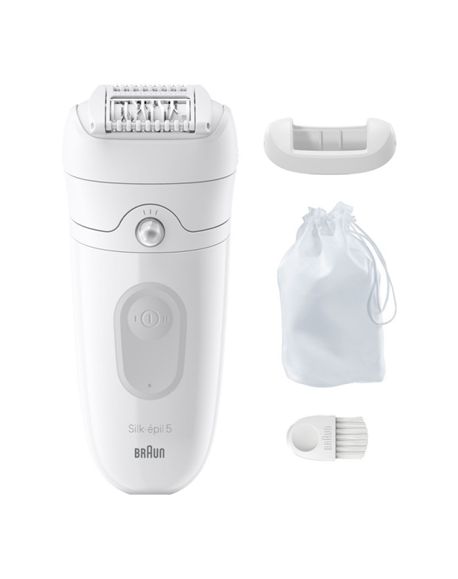 Braun | Epilator | SE5-011 Silk-épil 5 | Operating time (max) 40 min | Number of power levels 1 | Wet & Dry | White