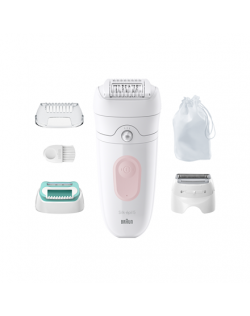 Braun | Epilator | SE5-050 Silk-épil 5 | Operating time (max) 40 min | Number of power levels 1 | Wet & Dry | White