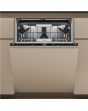 Whirlpool Dishwasher | W7I HF60 TU | Built-in | Width 59.8 cm | Number of place settings 15 | Number of programs 8 | Energy efficiency class A | Black