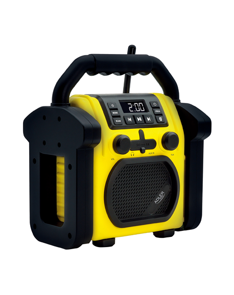 Adler | Construction radio with Bluetooth | AD 1911 | AUX in | Black/Yellow