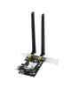 Asus WiFi 7 PCI-E Adapter with 2 external antennas | PCE-BE6500 | 802.11be | Mesh Support No | MU-MiMO No | No mobile broadband