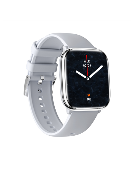 myPhone Watch Pastel | Smart watch | AMOLED | 1.75" | Waterproof | Silver Grey