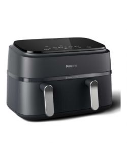 Philips Dual Basket Airfryer | NA351/00 3000 Series | Power 2750 W | Capacity 9 L | Rapid Air technology | Black