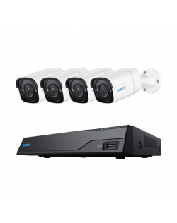 Reolink | Super HD Security Camera System | NVS8-5MB4 | Bullet | 5/4 MP | f 4.0mm fixed F 2.0 | Power over Ethernet (PoE) | IP67