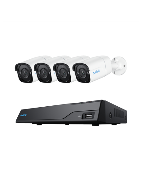 Reolink | Super HD Security Camera System | NVS8-5MB4 | Bullet | 5/4 MP | f 4.0mm fixed F 2.0 | Power over Ethernet (PoE) | IP67