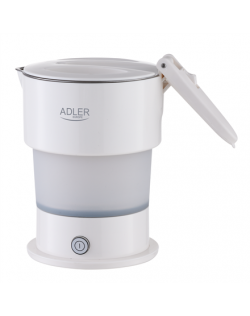 Adler Silicon Travel Kettle | AD 1377 | Travel Kettle | 600 W | 0.6 L | Silicon | White