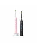 Philips | Electric Toothbrush | HX6830/35 4500 Series | Rechargeable | For adults | Number of brush heads included 2 | Number of teeth brushing modes 2 | Black/Pink