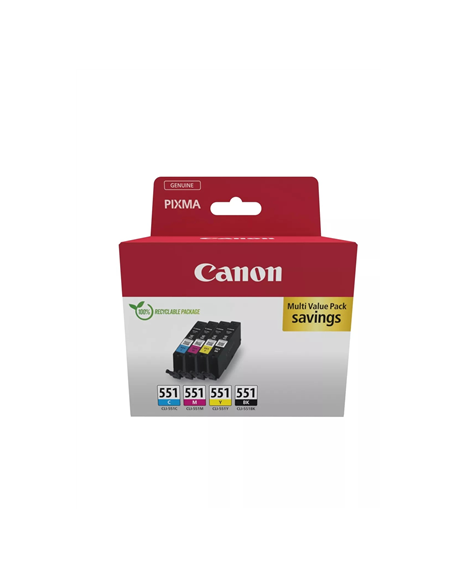 Canon CLI-551 | Ink cartridge | Black, Cyan, Magenta, Yellow