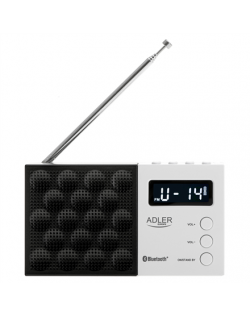 Adler | Digital Radio - PLL AM/FM | AD 1908 | Alarm function | White/Black