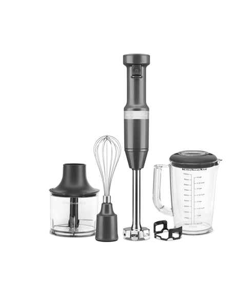 KitchenAid Hand blender with accessories | 5KHBV83EDG | Hand Blender | 180 W | Number of speeds Variable | Charcoal Grey