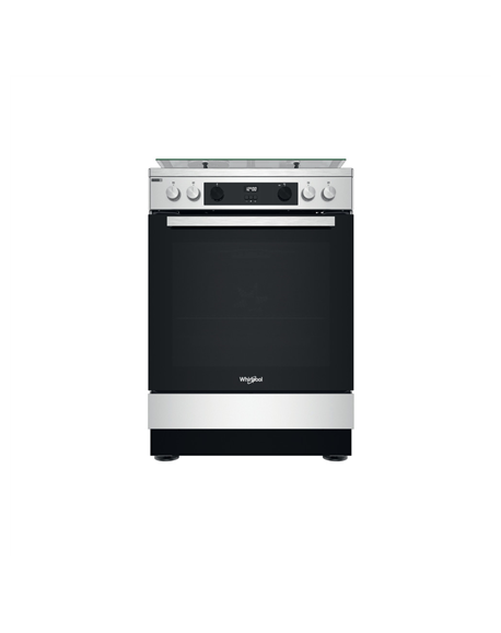 Whirlpool Cooker | WS68G8CHX/E/1 | Hob type Gas | Oven type Electric | Stainless Steel | Width 60 cm | Digital | Depth 60 cm | 7