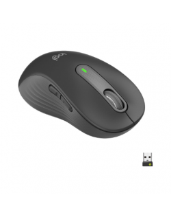 Logitech Signature M650 L Left Wireless Mouse, RF Wireless + Bluetooth, 2000 DPI, Graphite | Logitech