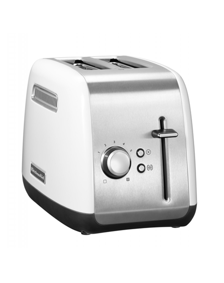 KitchenAid Classic Toaster | 5KMT2115EWH | Power 1100 W | Number of slots 2 | Housing material Metal | Stainless Steel/White