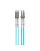 Cablexpert Multimode Duplex OM4 50/125 Fiber Optic Cable, 0.5 m | CFO-MDOM4-LC/LC-0.5M