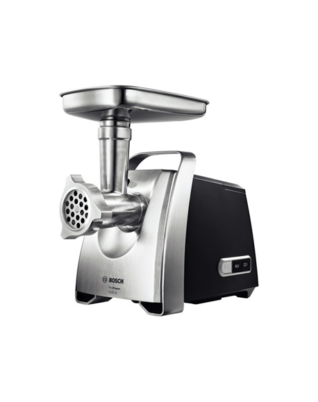 Bosch Meat mincer MFW68660 Black, Throughput (kg/min) 4.3, Kebbe, Sausage horn, Fruit press, Shredding Attachment, 4 barrels, 80