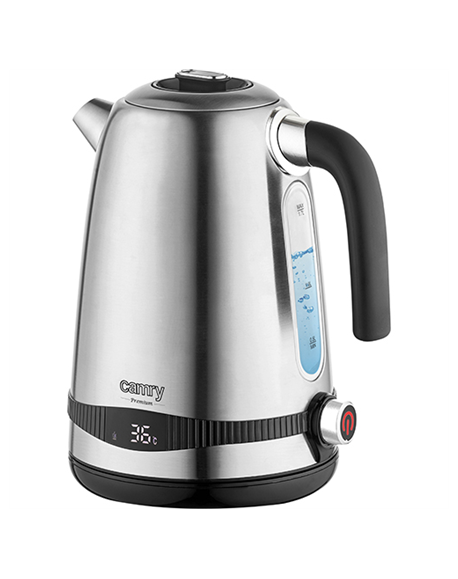 Camry Kettle CR 1291 Electric, 2200 W, 1.7 L, Stainless steel, 360° rotational base, Stainless steel