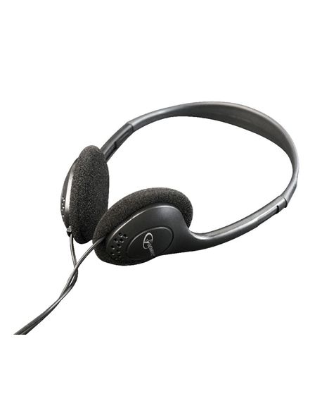 Gembird MHP-123 Stereo headphones with volume control 3.5 mm, Black,