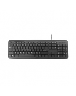 Gembird KB-U-103-RU Standard, Wired, Keyboard layout EN/RU, 1.4 m, Black, 424 g