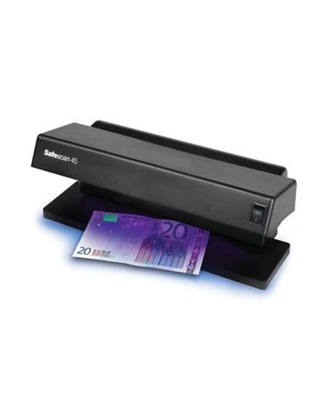 SAFESCAN 45 UV Counterfeit detector Black, Suitable for Banknotes, ID documents, Number of detection points 1