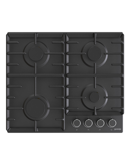 Gorenje Hob G642AB Gas, Number of burners/cooking zones 4, Mechanical, Black