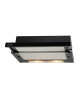 CATA Hood TF 2003 600 GBK Telescopic, Energy efficiency class C, Width 60 cm, 390 m³/h, Mechanical control, LED, Black Glass