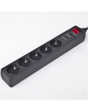 EnerGenie Surge Protector SPG5-C-5/ 1.5 m/ 5 Sockets/ Black