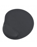 Gembird Gel mouse pad with wrist support Black, 240 x 220 x 4 mm