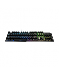 MSI GK50 Elite, Gaming keyboard, RGB LED light, US, Wired, Black/Silver