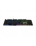 MSI GK50 Elite, Gaming keyboard, RGB LED light, US, Wired, Black/Silver