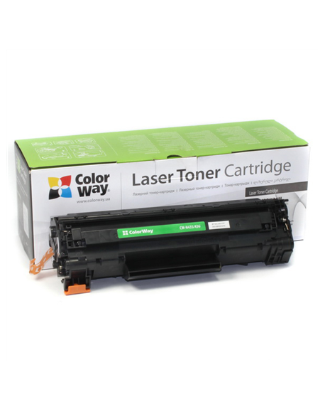 ColorWay Toner Cartridge, Black, HP CB435A/CB436A/CE285A Canon 712/713/725