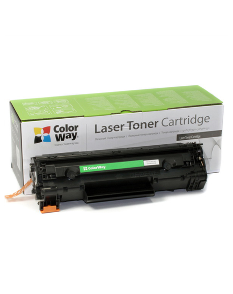 ColorWay Toner Cartridge, Black, HP CE285A (85A) Canon 725