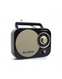 Muse Portable radio M-055RB Black/Gold, AUX in