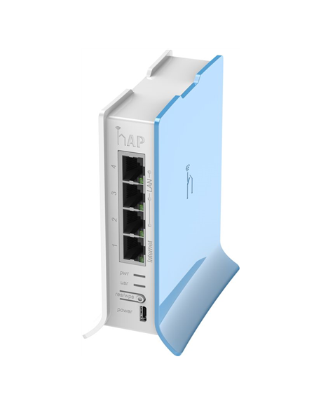 MikroTik Access Point RB941-2nD-TC hAP Lite 802.11n, 2.4GHz, 10/100 Mbit/s, Ethernet LAN (RJ-45) ports 4, MU-MiMO Yes, no PoE