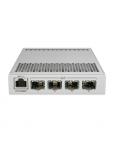 MikroTik Switch CRS305-1G-4S+IN PoE 802.3 af and PoE+ 802.3 at, Managed, Desktop, 1 Gbps (RJ-45) ports quantity 1, SFP+ ports quantity 4