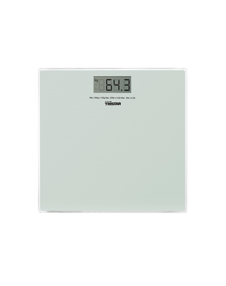 Tristar Bathroom scale WG-2419 Maximum weight (capacity) 150 kg, Accuracy 100 g, White