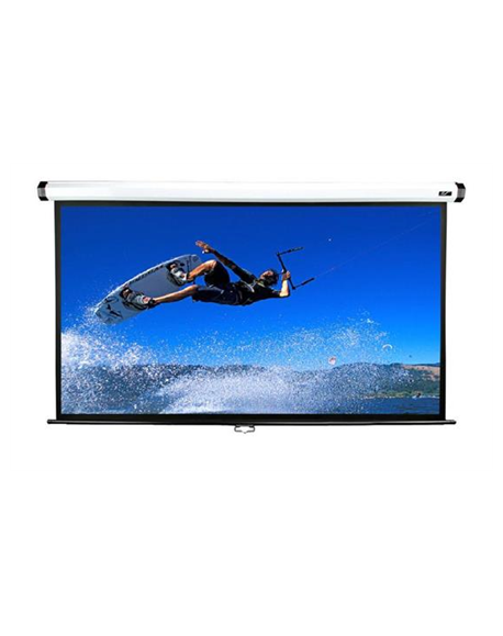 Elite Screens Manual Series M100XWH Diagonal 100 ", 16:9, Viewable screen width (W) 221 cm, White