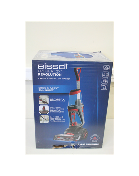 SALE OUT. Bissell Carpet Cleaner ProHeat 2x Revolution Corded operating, Handstick, Washing function, 800 W, Red/Titanium, Warra