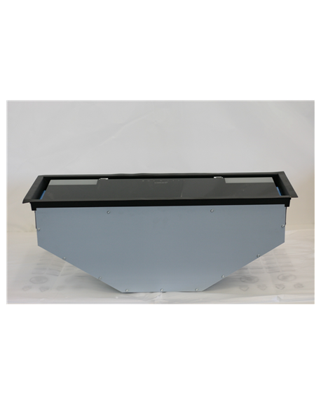 SALE OUT. CATA Hood GC DUAL A 75 XGBK/D Canopy, Energy efficiency class A, Width 75 cm, Touch control, LED, Black glass, DAMAGED