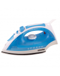 Iron Mesko MS 5023 Blue/White, 2200 W, With cord, Anti-scale system, Vertical steam function