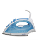 Iron Mesko MS 5023 Blue/White, 2200 W, With cord, Anti-scale system, Vertical steam function