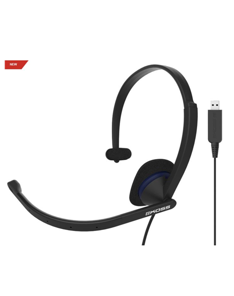 Koss Headphones CS195 USB Headband/On-Ear, USB, Microphone, Black,