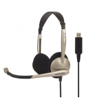 Koss Headphones CS100USB Headband/On-Ear, USB, Microphone, Gold, Noice canceling,