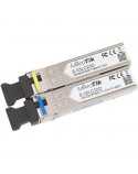 MikroTik Pair of SFP modules S-3553LC20D (S-35LC20D 1.25G SM 20km T1310nm/R1550nm + S-53LC20D 1.25G SM 20km T1550nm/R1310nm)