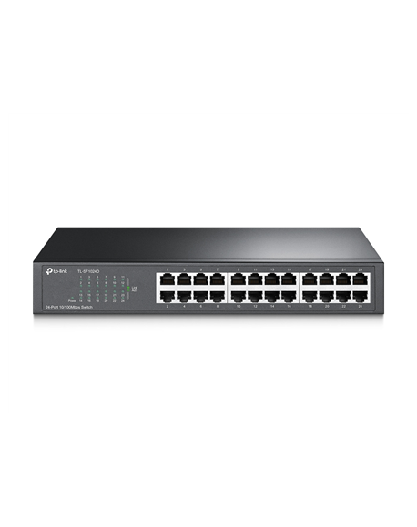 TP-LINK Switch TL-SF1024D Unmanaged, Desktop/Rackmount, 10/100 Mbps (RJ-45) ports quantity 24