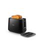 Philips Daily collection toaster HD2582/90 Black, Plastic, 900 W, Number of slots 2, Number of power levels 8, Bun warmer includ