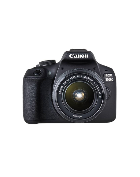 Canon EOS 2000D 18-55 II EU26 SLR Camera Kit, Megapixel 24.1 MP, Image stabilizer, ISO 12800, Display diagonal 3.0 ", Wi-Fi, Vid