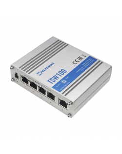 Teltonika Ethernet Switch TSW100 Unmanaged, Desktop, 1 Gbps (RJ-45) ports quantity 5, PoE ports quantity 4