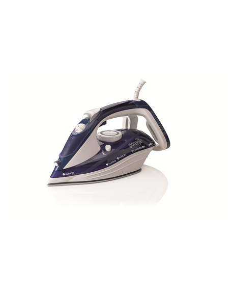 Gorenje Steam Iron SIH2600BLC Steam Iron, 2600 W, Water tank capacity 350 ml, Continuous steam 30 g/min, Blue/White