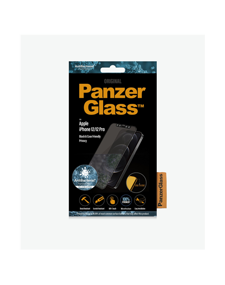 PanzerGlass For iPhone 12/12 Pro, Glass, Black, Privacy glass, 6.1 "